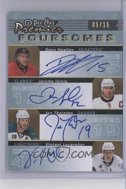 2007-08 O-Pee-Chee Premier - Foursomes Signatures #PP4-LTIH - Joe Thornton, Jarome Iginla, Dany Heatley, Vincent Lecavalier /15