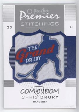 2007-08 O-Pee-Chee Premier - Stitchings #PS-CD - Chris Drury /199