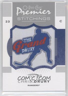 2007-08 O-Pee-Chee Premier - Stitchings #PS-CD - Chris Drury /199