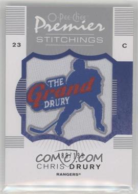 2007-08 O-Pee-Chee Premier - Stitchings #PS-CD - Chris Drury /199