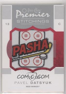 2007-08 O-Pee-Chee Premier - Stitchings #PS-PD - Pavel Datsyuk /199