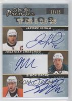 Jarome Iginla, Jonathan Cheechoo, Simon Gagne #/35