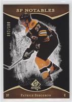 SP Notables - Patrice Bergeron #/100