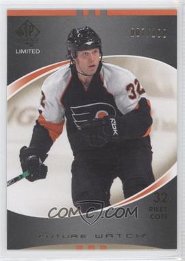 2007-08 SP Authentic - [Base] - Limited #183 - Future Watch - Riley Cote /100