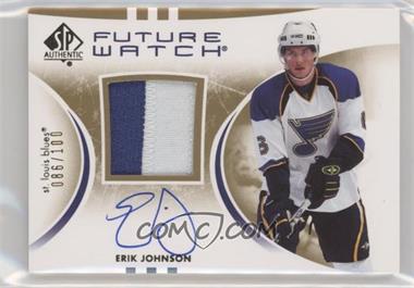 2007-08 SP Authentic - [Base] - Limited #242 - Autographed Future Watch - Erik Johnson /100