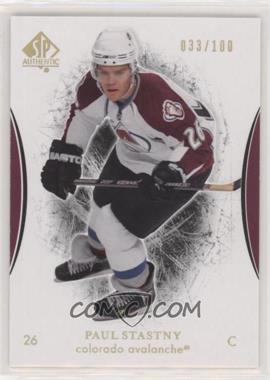 2007-08 SP Authentic - [Base] - Limited #71 - Paul Stastny /100