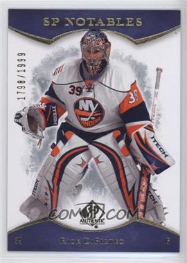 2007-08 SP Authentic - [Base] #127 - SP Notables - Rick DiPietro /1999