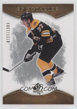 2007-08 SP Authentic - [Base] #156 - SP Notables - Patrice Bergeron /1999