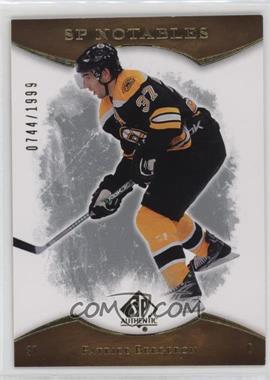 2007-08 SP Authentic - [Base] #156 - SP Notables - Patrice Bergeron /1999