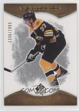 2007-08 SP Authentic - [Base] #156 - SP Notables - Patrice Bergeron /1999