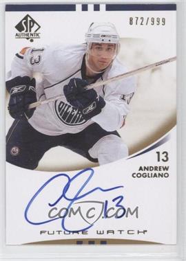 2007-08 SP Authentic - [Base] #212 - Autographed Future Watch - Andrew Cogliano /999