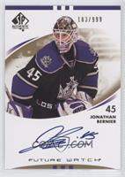 Autographed Future Watch - Jonathan Bernier #/999