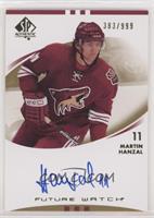 Autographed Future Watch - Martin Hanzal #/999