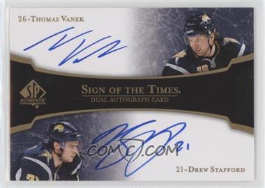 2007-08 SP Authentic - Sign of the Times Dual #ST2-VS - Thomas Vanek, Drew Stafford