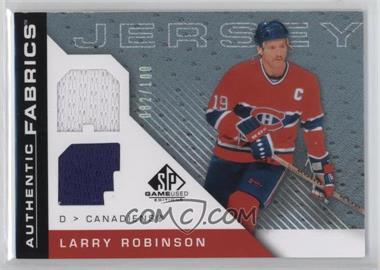 2007-08 SP Game Used Edition - Authentic Fabrics - Rainbow #AF-LR - Larry Robinson /100