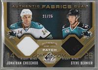 Jonathan Cheechoo, Steve Bernier [Noted] #/25