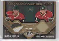 Marian Gaborik, Pierre-Marc Bouchard [Good to VG‑EX] #/25