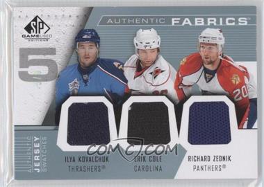 2007-08 SP Game Used Edition - Authentic Fabrics Fives #AF5-SEL - Ilya Kovalchuk, Erik Cole, Richard Zednik, Alexander Ovechkin, Vinny Prospal /8