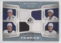 Martin St. Louis, Brad Richards, Vincent Lecavalier, Ryan Craig #/10