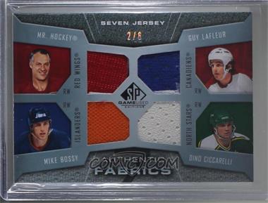 2007-08 SP Game Used Edition - Authentic Fabrics Seven #AF7-RW - Mr. Hockey, Guy Lafleur, Mike Bossy, Dino Ciccarelli, Joe Mullen, Cam Neely, Lanny McDonald /6