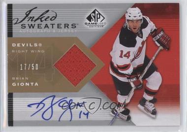 2007-08 SP Game Used Edition - Inked Sweaters #IS-BG - Brian Gionta /50