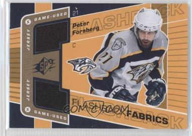 2007-08 SPx - [Base] #120 - Flashback Fabrics - Peter Forsberg