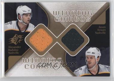 2007-08 SPx - Winning Combos #WC-AR - Alexander Radulov, Jason Arnott