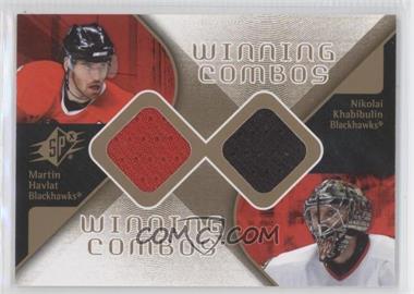 2007-08 SPx - Winning Combos #WC-HK - Martin Havlat, Nikolai Khabibulin