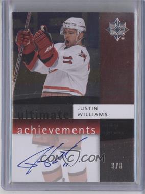 2007-08 Ultimate Collection - Ultimate Achievements #UA-JW - Justin Williams /8