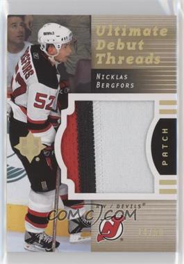 2007-08 Ultimate Collection - Ultimate Debut Threads - Patch #DT-NB - Nicklas Bergfors /50