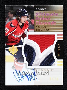 2007-08 Ultimate Collection - Ultimate Debut Threads - Signed Patch #DT-BA - Nicklas Backstrom /10