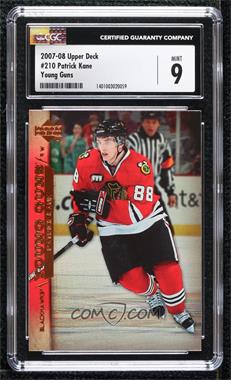 2007-08 Upper Deck - [Base] #210 - Young Guns - Patrick Kane [CGC 9 Mint]