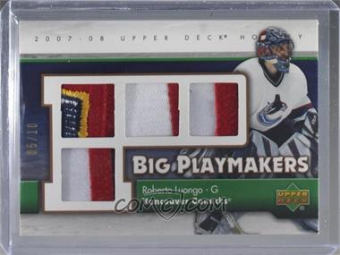 2007-08 Upper Deck - Big Playmakers Jersey - Patch #BP-RL - Roberto Luongo /10