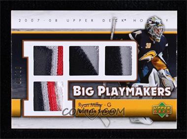 2007-08 Upper Deck - Big Playmakers Jersey - Patch #BP-RM - Ryan Miller /10