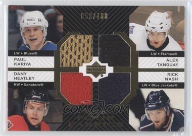 2007-08 Upper Deck - Fab Four Fabrics #FF-KTHN - Paul Kariya, Alex Tanguay, Dany Heatley, Rick Nash /100