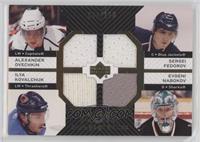 Alexander Ovechkin, Sergei Fedorov, Ilya Kovalchuk, Evgeni Nabokov #/100