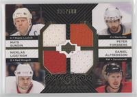 Mats Sundin, Peter Forsberg, Nicklas Lidstrom, Daniel Alfredsson [EX to&nb…