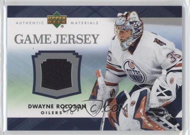 2007-08 Upper Deck - Game Jersey Series 1 #J-DR - Dwayne Roloson