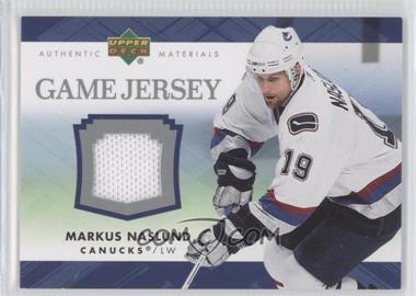 2007-08 Upper Deck - Game Jersey Series 1 #J-MN - Markus Naslund