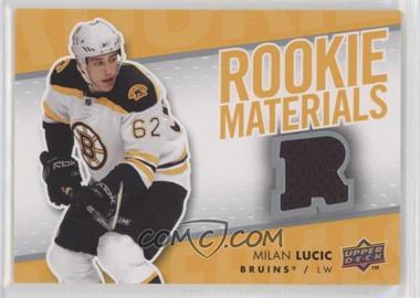 2007-08 Upper Deck - Rookie Materials #RM-ML - Milan Lucic
