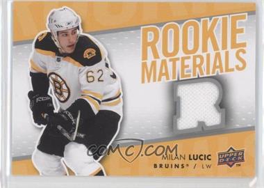 2007-08 Upper Deck - Rookie Materials #RM-ML - Milan Lucic