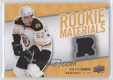 2007-08 Upper Deck - Rookie Materials #RM-ML - Milan Lucic