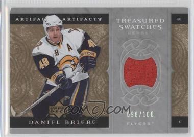 2007-08 Upper Deck Artifacts - Treasured Swatches - Silver #TS-DB - Daniel Briere /100