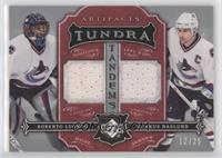 Roberto Luongo, Markus Naslund [EX to NM] #/25