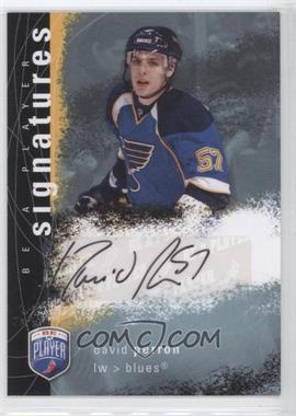 2007-08 Upper Deck Be a Player - Signatures #S-PD - David Perron