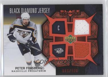2007-08 Upper Deck Black Diamond - Jerseys - Dual Ruby #BDJ-PF - Peter Forsberg /100