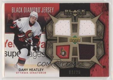 2007-08 Upper Deck Black Diamond - Jerseys - Triple Gold #BDJ-DH - Dany Heatley /25