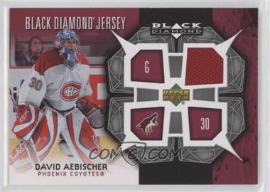 2007-08 Upper Deck Black Diamond - Jerseys #BDJ-AE - David Aebischer