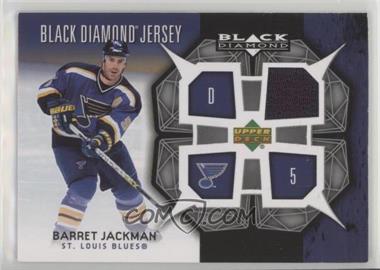 2007-08 Upper Deck Black Diamond - Jerseys #BDJ-BJ - Barret Jackman