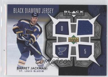 2007-08 Upper Deck Black Diamond - Jerseys #BDJ-BJ - Barret Jackman